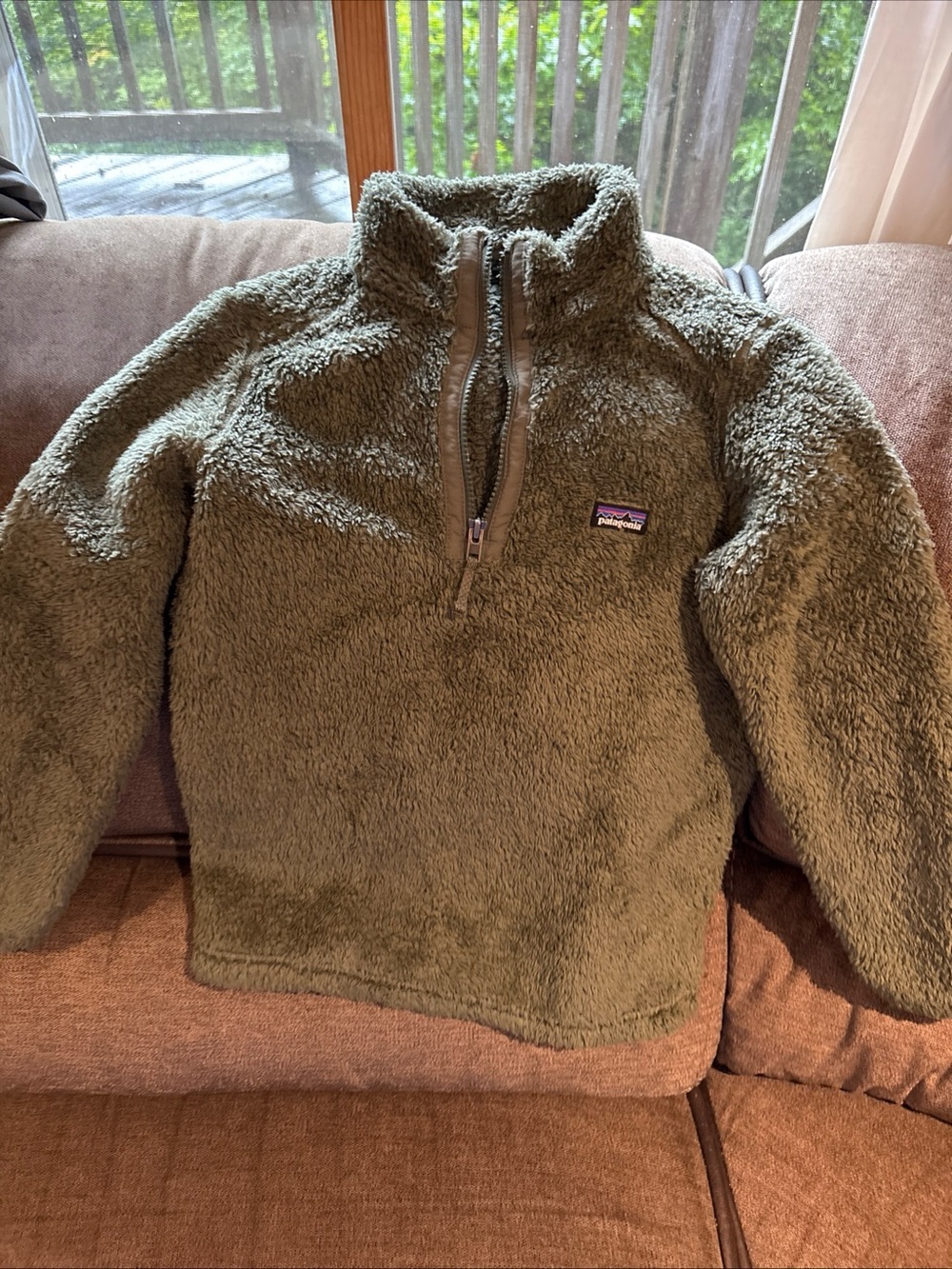 Patagonia Kids Los Gatos Quarter Zip- Industrial Green- L (12)